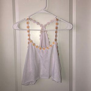 Sunflower Strap Tank Top